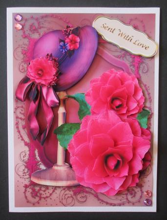 Cornwall Camellia and Vintage Hat by Davina Rundle