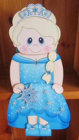 3D on the Shelf Card Kit - Little Ice Princess Krystal by Davina Rundle
