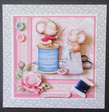 Stitched for You 8x8 Mini Kit & Decoupage by Davina Rundle