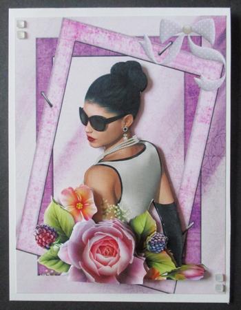 Lavender Frame and Roses by Davina Rundle
