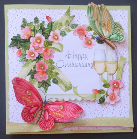 Anniversary Butterflies and Champagne by Davina Rundle