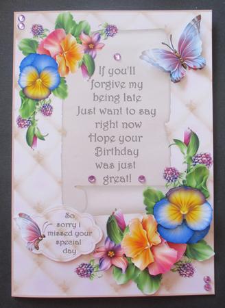 Pansies and Berries Belated by Davina Rundle
