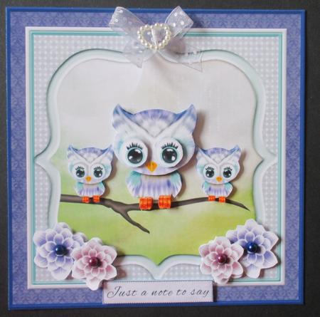 Little Owl Family by Davina Rundle
