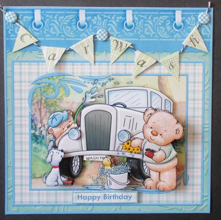 Wash Me Car Washing 8x8 Birthday Father's Day Mini Kit by Davina Rundle