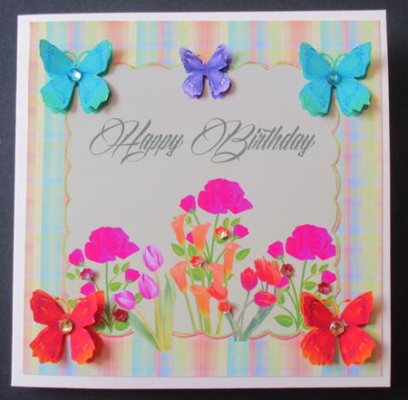 Butterfly Birthday Floral by Davina Rundle