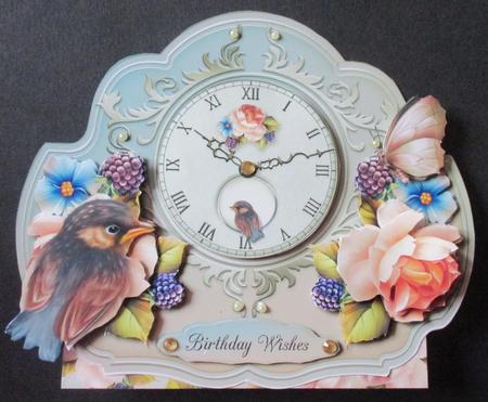 Woodland Roses Clock by Davina Rundle