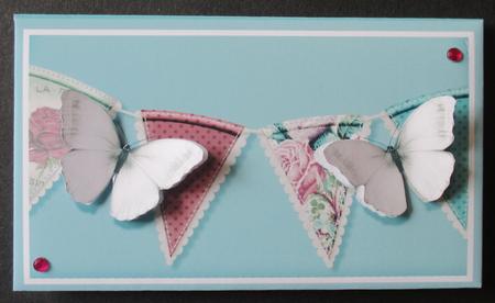 Blue Shaped Handbag Card Money Wallet by Davina Rundle