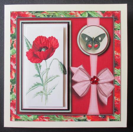 Cardtopper Poppy 419 by Davina Rundle