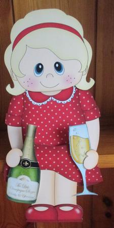 3D on the Shelf Card Kit - Champagne Celebrations Edwina by Davina Rundle