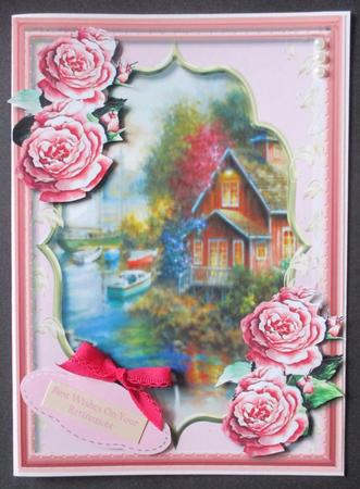 Beautiful Roses and Scene  by Davina Rundle