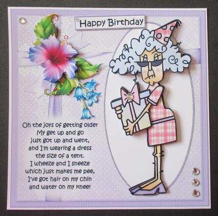 8x8 Stella the Joys of Getting Older Mini Kit by Davina Rundle