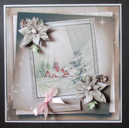 Christmas Day Service 7x7 Card by Davina Rundle