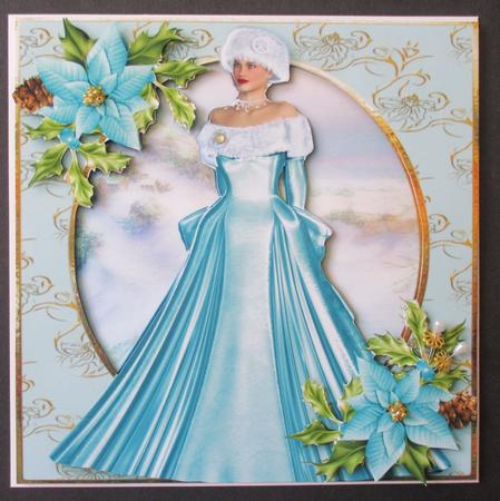 Ice Blue Poinsettia Winter Beauty by Davina Rundle
