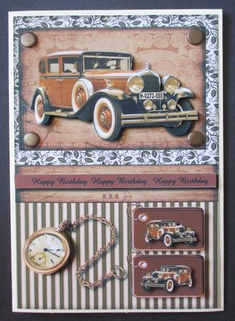 Male Card Good Old Days by Davina Rundle