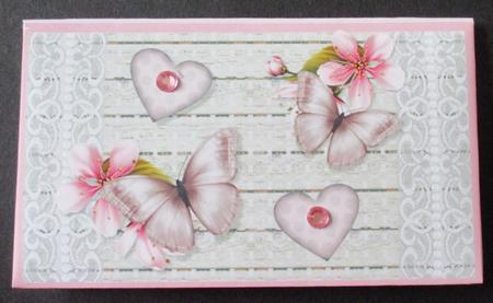Pink Butterflies Money Wallet by Davina Rundle