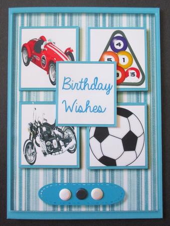 Lovely Sports Card for the Men  by Davina Rundle