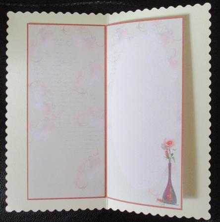 Peach Roses in Bud Vase Insert by Davina Rundle