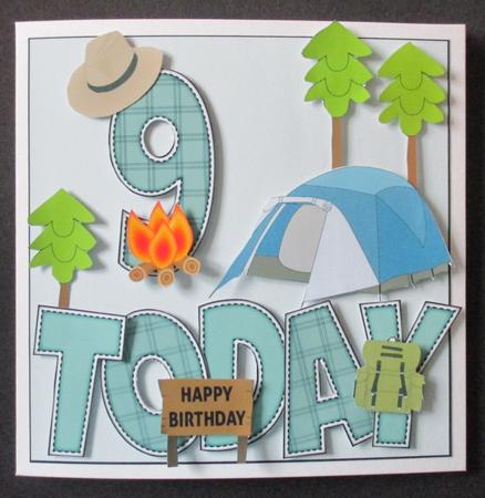'any Age' with Camping Theme Card Kit by Davina Rundle