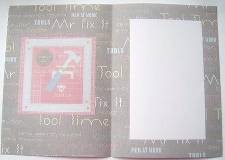Man at Work! Card Insert by Davina Rundle