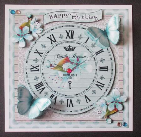 Butterfly Clock Mini Kit by Davina Rundle