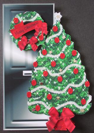 Christmas Deco Door Black by Davina Rundle