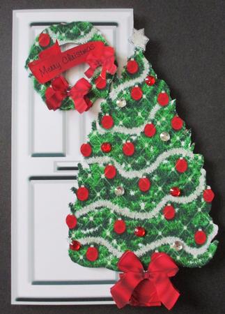Christmas Deco Door White by Davina Rundle
