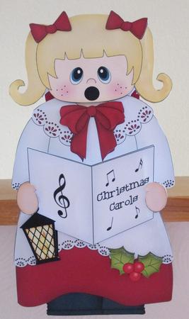 3D on the Shelf Card Kit - Christmas Little Choirgirl by Davina Rundle