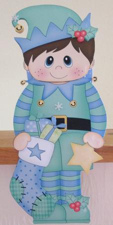 3D on the Shelf Card Kit - Christmas Little Elf by Davina Rundle