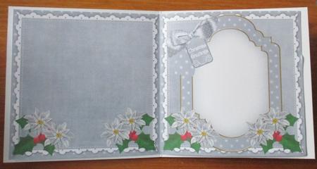 Snow Tree Christmas Greetings to Fit 6in Folded Insert by Davina Rundle