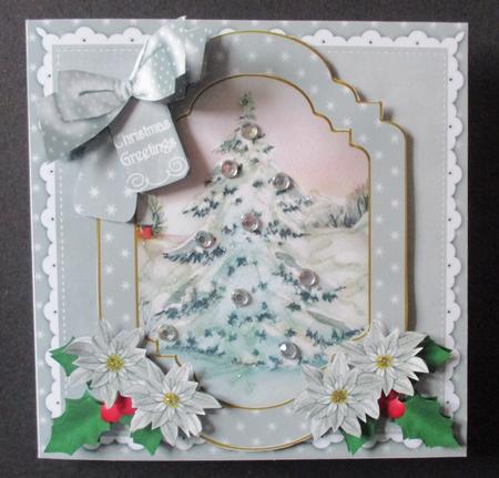 Snow Tree Christmas Greetings 6in Christmas Step by Step by Davina Rundle