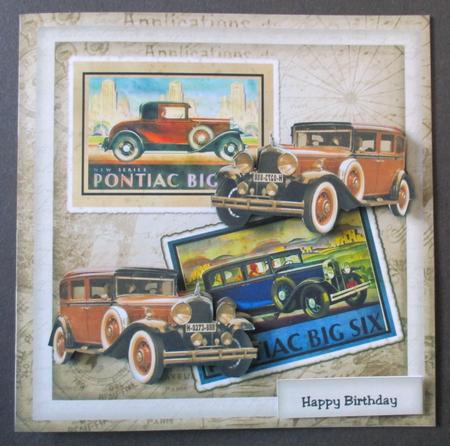 Male Car Vintage Cards by Davina Rundle