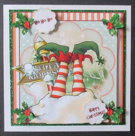 Burying Your Head in the Snow Card Front Kit by Davina Rundle