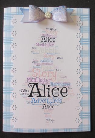 Alice Style Girl Word Art by Davina Rundle