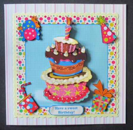 Sweet Birthday Treat, Unisex Birthday Mini Card Kit by Davina Rundle