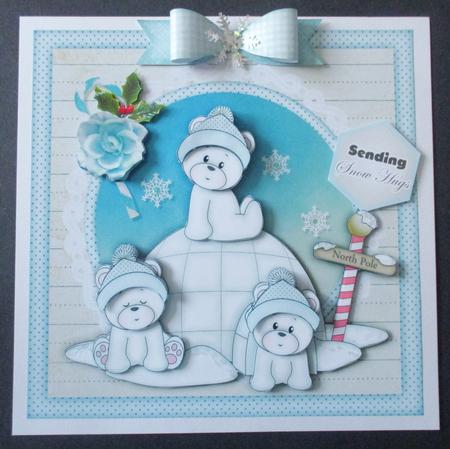 Blue Igloo Bears Mini Kit by Davina Rundle