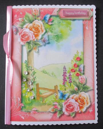 Beautiful Rosy Glo Roses with Verse  by Davina Rundle