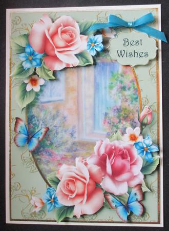 The Cottage Door & Vintage Roses by Davina Rundle
