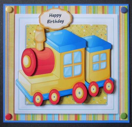 Toy Train 8x8 Mini Kit by Davina Rundle