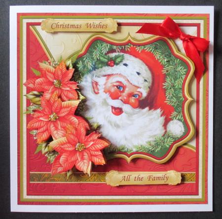 Vintage Jolly Santa Christmas Decoupage 7.5 Mini Kit by Davina Rundle