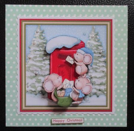 In Time for Micemas Christmas Decoupage 7.5 Mini Kit by Davina Rundle