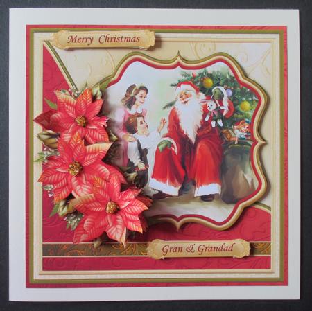Gifts from Santa Christmas 7.5 Decoupage Mini Kit by Davina Rundle