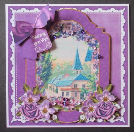 Lavender View Wish You Well 6in Floral Step by Step by Davina Rundle
