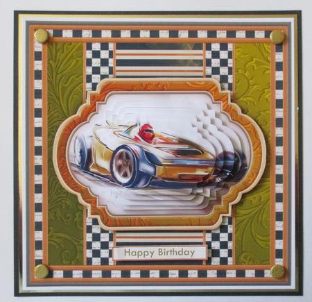 Motor Racing 8x8 Pyramage Mini Kit for Men by Davina Rundle