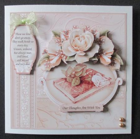 Sympathy Bible & Rose 8x8 Decoupage Mini Kit by Davina Rundle