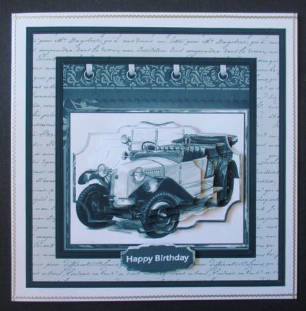 Classic Car, 7x7 Card Mini Kit by Davina Rundle
