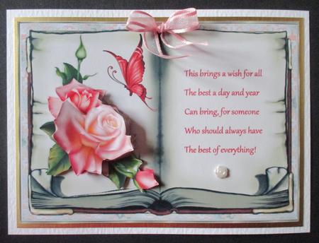 Rose Vintage Book Topper and Decoupage by Davina Rundle