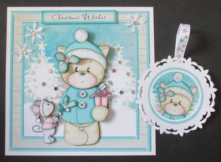Christmas Kitty & Friend Mini Kit by Davina Rundle