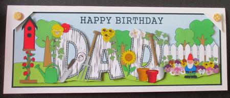 Gardening Dad Large Dl 2 by Davina Rundle