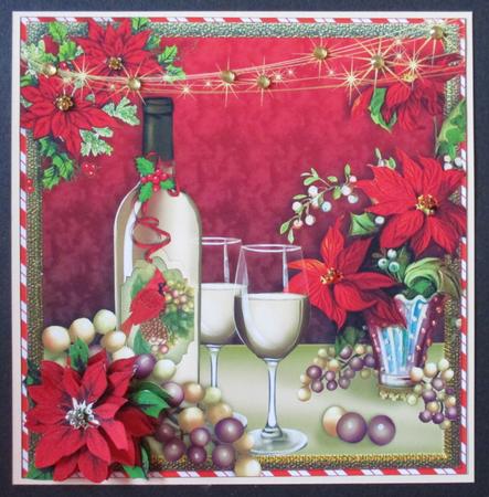 Sparkling Wine 8x8 Cf by Davina Rundle