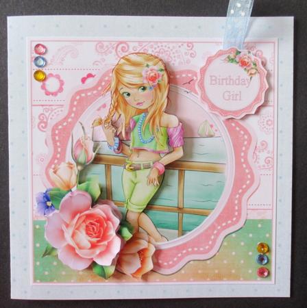 8x8 Sweet Seaside Girl Mini Kit by Davina Rundle